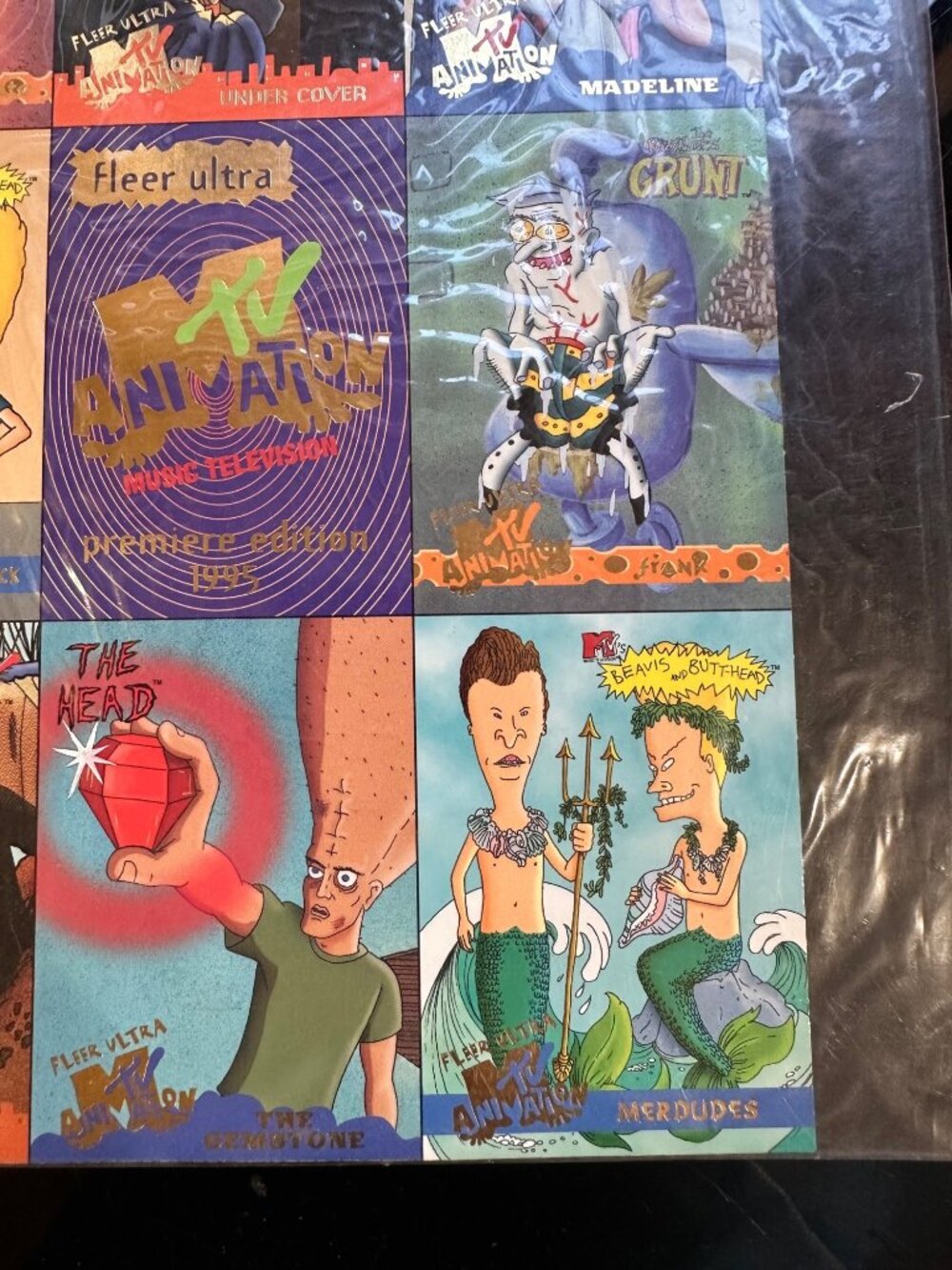 1995 Fleer Ultra MTV Animation Premiere Edition Jumbo Cards Set Beavis & Butthea - Picture 6 of 11